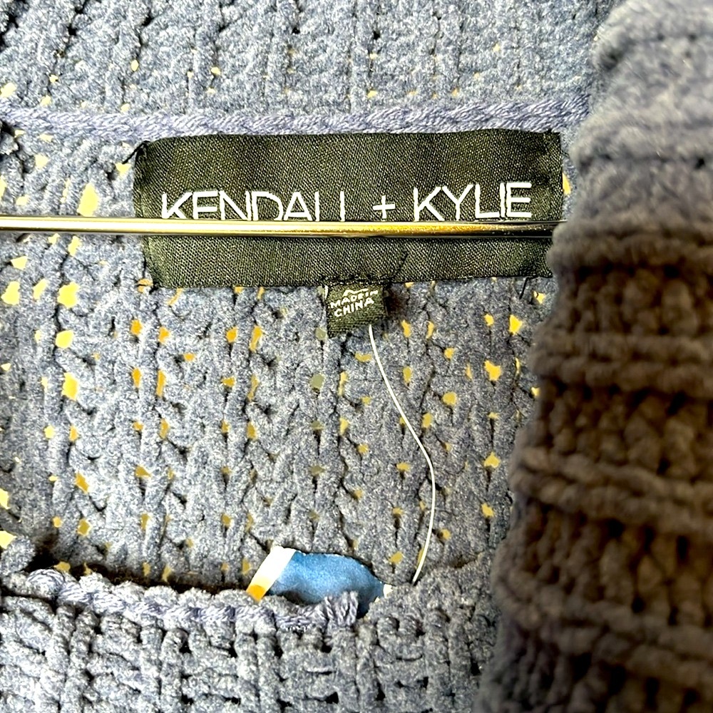 Kendal + Kylie cable knit textured turtleneck m - Picture 3 of 8